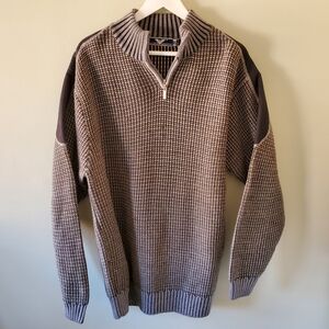 Yao Cheng L 90s Old Money Academia Cabincore Quarter Zip 3D Knit Sweaters